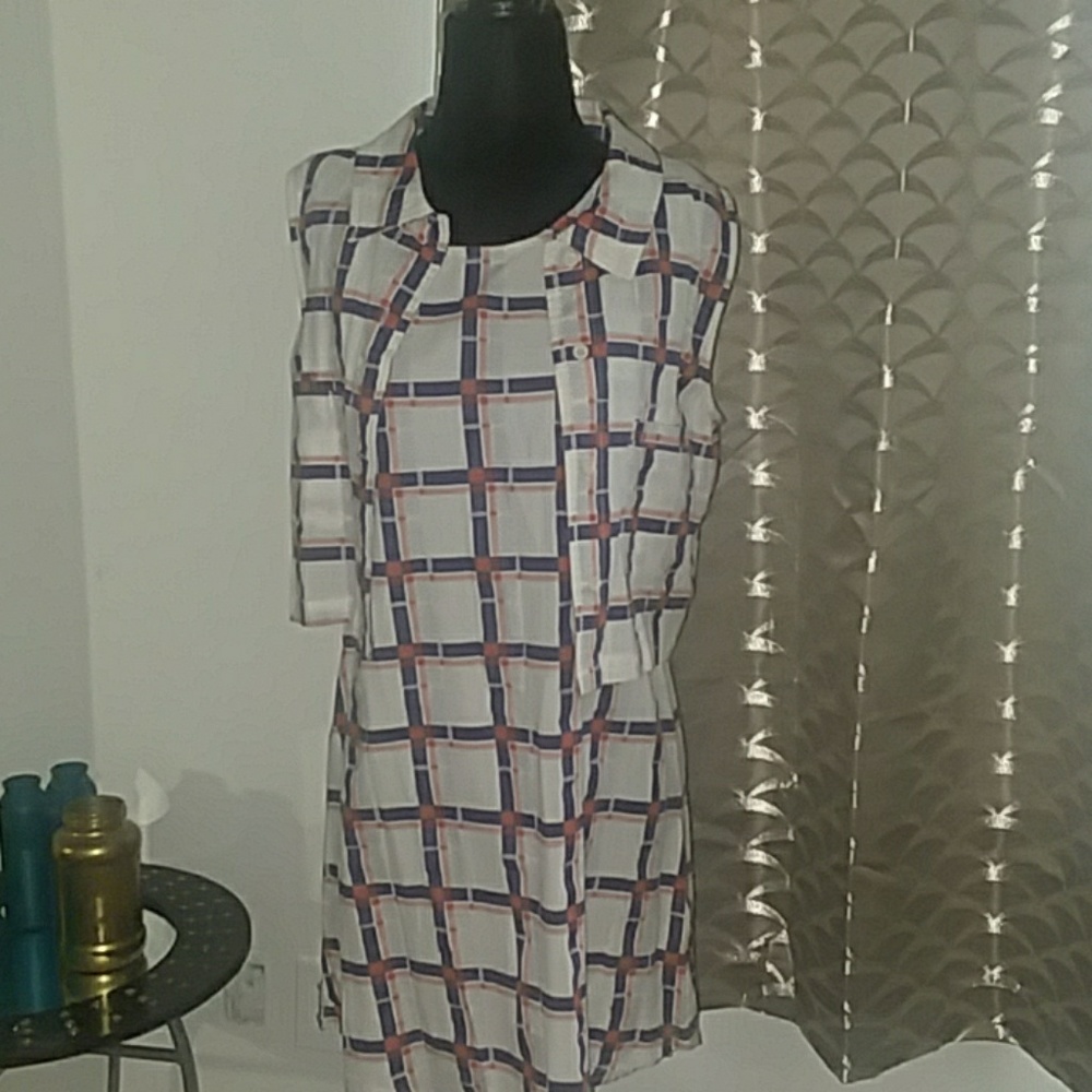 Plaid Dress and jacket set